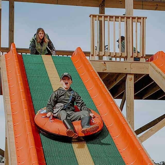 The Mega Super Slide at Motley's Pumpkin Patch and Christmas Trees